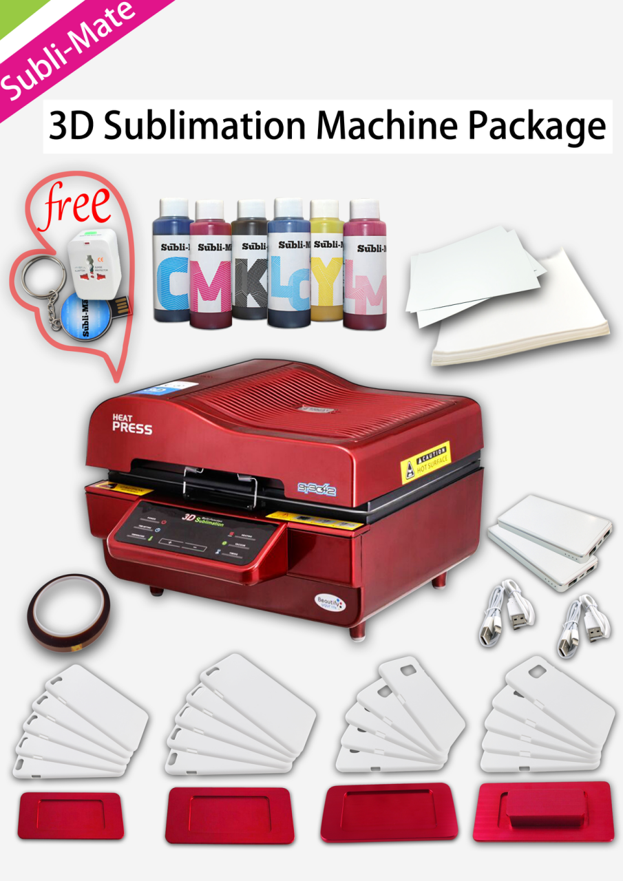 Full Package 3D Vacuum Sublimation Heat Press Printer - ST3042