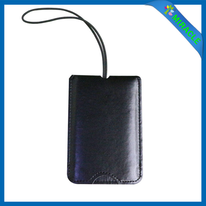 luggage tag leather