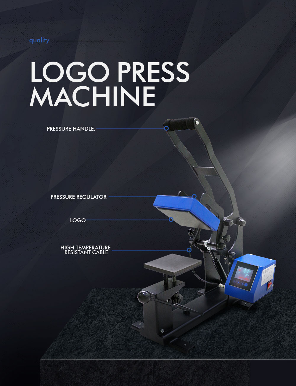 Logo heat press machine